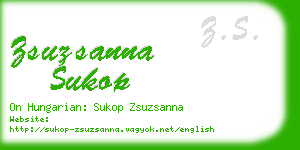zsuzsanna sukop business card